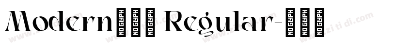 Modern438 Regular字体转换